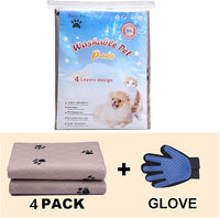 Washable Puppy Pads - Reusable, Super Absorbing, Waterproof Dog Pee Pads for Dog Bed Mat