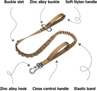 EXCELLENT ELITE SPANKER Tactical Military Bungee Nylon Dog Leash - Coyote Brown - image 3