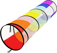 Kids Play Tunnel for Toddlers - Colorful Play Tunnel with Mesh