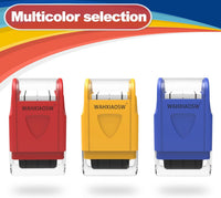 Handwriting Lines Stamp Roller Self-Inking Line Rolling Stamps - Red+yellow - image 4