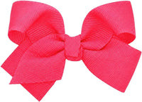 Motique Accessories 4 inch dusty rose grosgrain hair bow for girls on a metal alligator clip - view 3