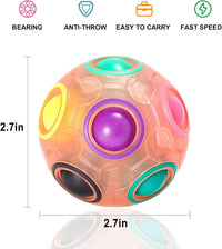 Vdealen Magic Rainbow Puzzle Ball - Pink - image 2