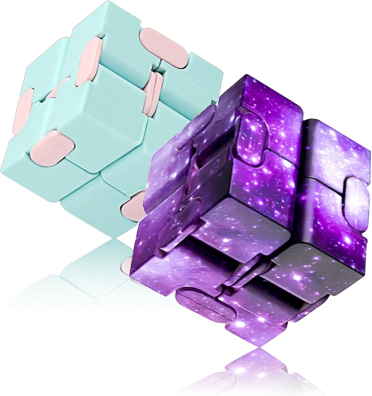 InfinityCube Fidget Toys for Kids and Adults - Blue & Purple Galaxy / 2
