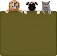 51.2"x25.6" Largest Dog Food Mat - Avocado Green / 39.5"L x 29.5"W