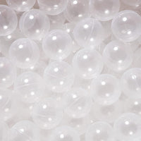 Ball Pit Balls for Kids, Plastic Refill 2.2 Inch Balls - Transparent