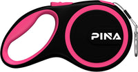 Retractable Dog Leash, 26ft Dog Leash for Small Medium Large Dogs Up to 110lbs, 360° Tangle-Free - 10 ft / Black Pink