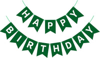 Orange Happy Birthday Banner Birthday Sign for Backdrop Happy - Green