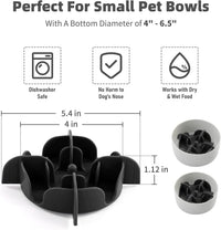 Jaoul Slow Feeder Dog Bowls Insert - Cuttable Small(5.4 inch) / Black - image 3