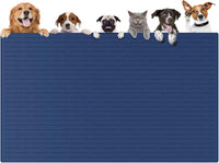 51.2"x25.6" Largest Dog Food Mat - Dark Blue / 51.2"L x 25.6"W