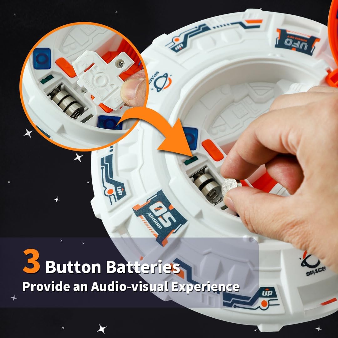 Wbzle space shuttle toy and rocket playset with astronauts, light and sound - view 19