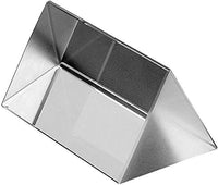 Amlong Crystal 2.5 inch Optical Glass Triangular Prism for Teaching - 2.5 Inch