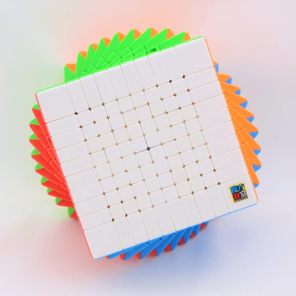 MoYu Meilong 9x9 stickerless speed cube, 74 mm puzzle with bright colored faces - view 18