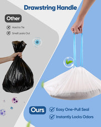 150 Count Drawstring Cat Litter Bags for Automatic Litter Boxes – Daily Care for Cats - 1 Count (Pack of 200) - image 4