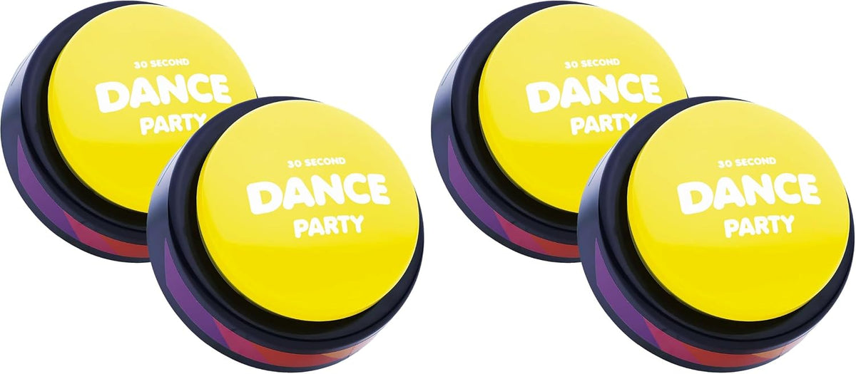 30 Second Dance Party Button - Pack of 4
