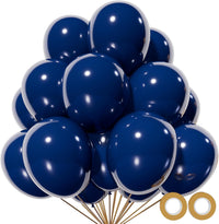 110pcs Black Balloon 12 inch - 12inch(normal) / A18-navy Blue