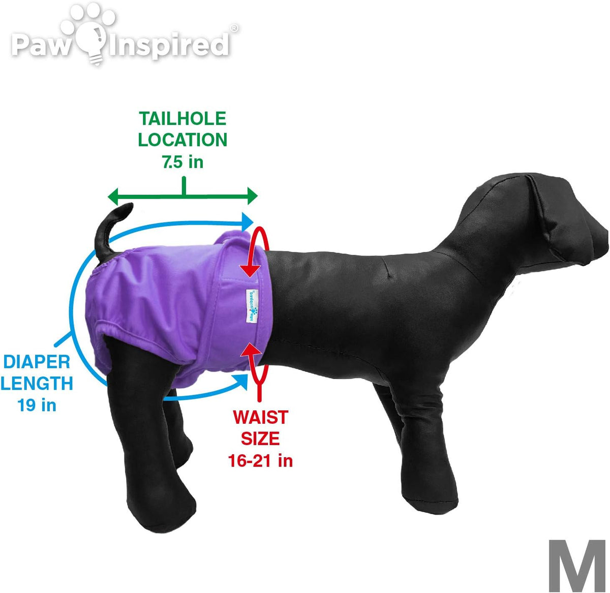 Paw Inspired Disposable Leakproof Dog Diaper Liners - Medium (Combo Pack) - image 4