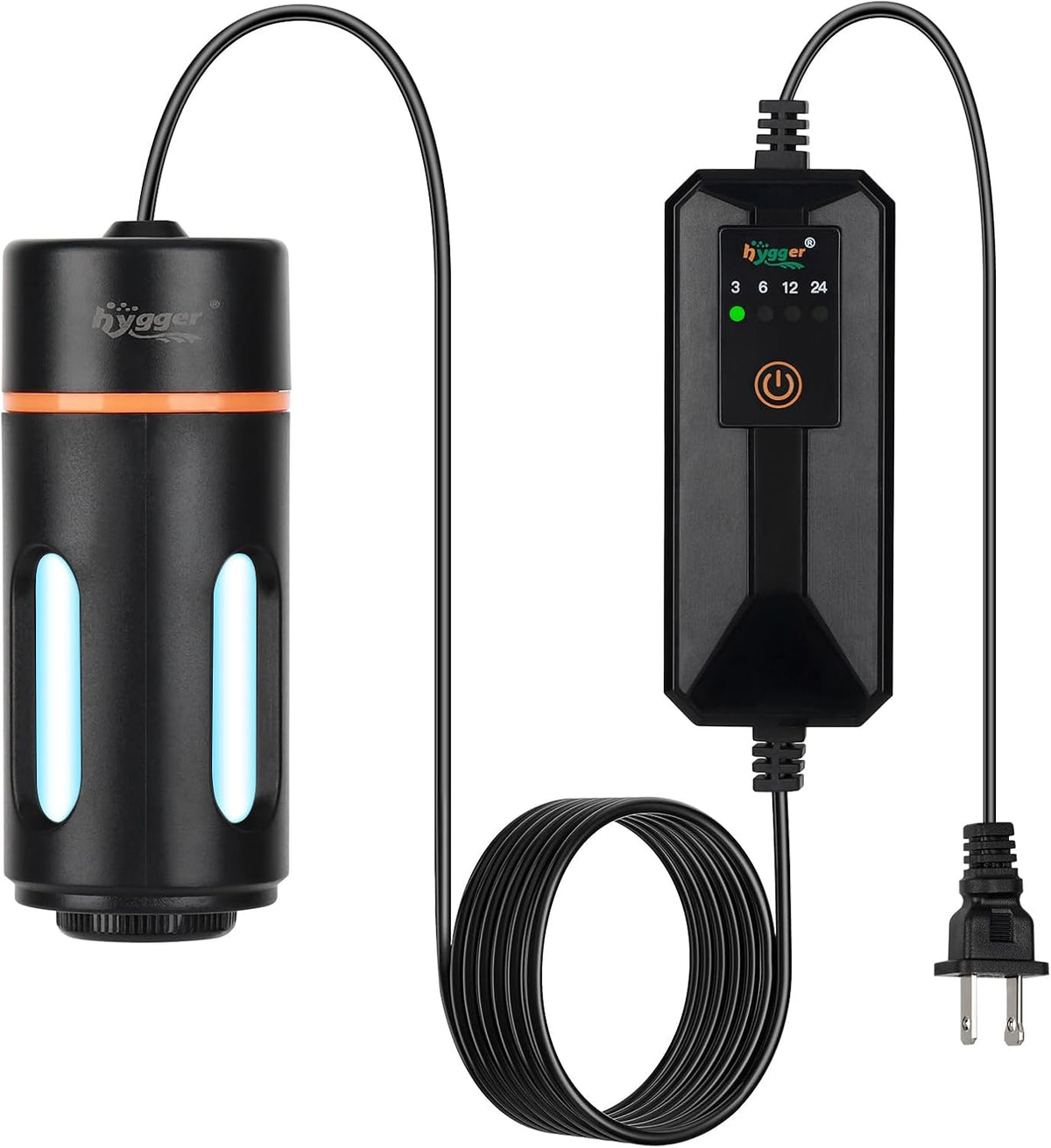 hygger Aquarium U-V Light with Timer - 3W for 5-25 Gallon