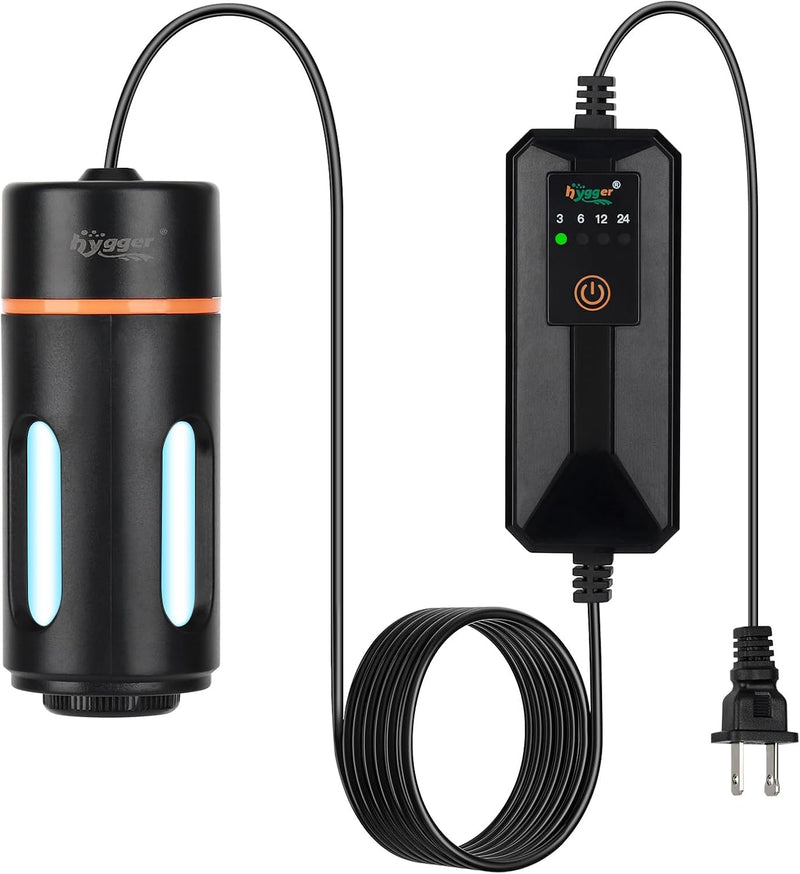 hygger Aquarium U-V Light with Timer - 3W for 5-25 Gallon