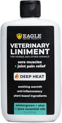 Veterinary Liniment Gel for Horses | Sore Muscle Rub | Soothing Warmth, Made with Plant-Based Ingredients | New & Improved Formula