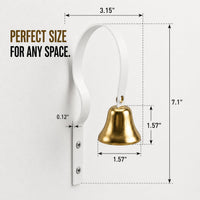 GoldTiger Fixed Metal Dog Doorbell for Potty Training - White - image 3