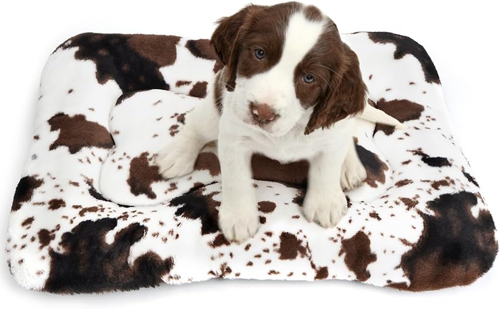 Dog Bed Crate Pad Pet Cushion Crate Mat Puppy Bed for Small Dogs Soft - Medium