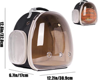 Small Animals Tent, Breathable Transparent Pet Playpen Pop Open Outdoor/Indoor Exercise Fence - Polarized Brown / Backpack+Playpen - image 2