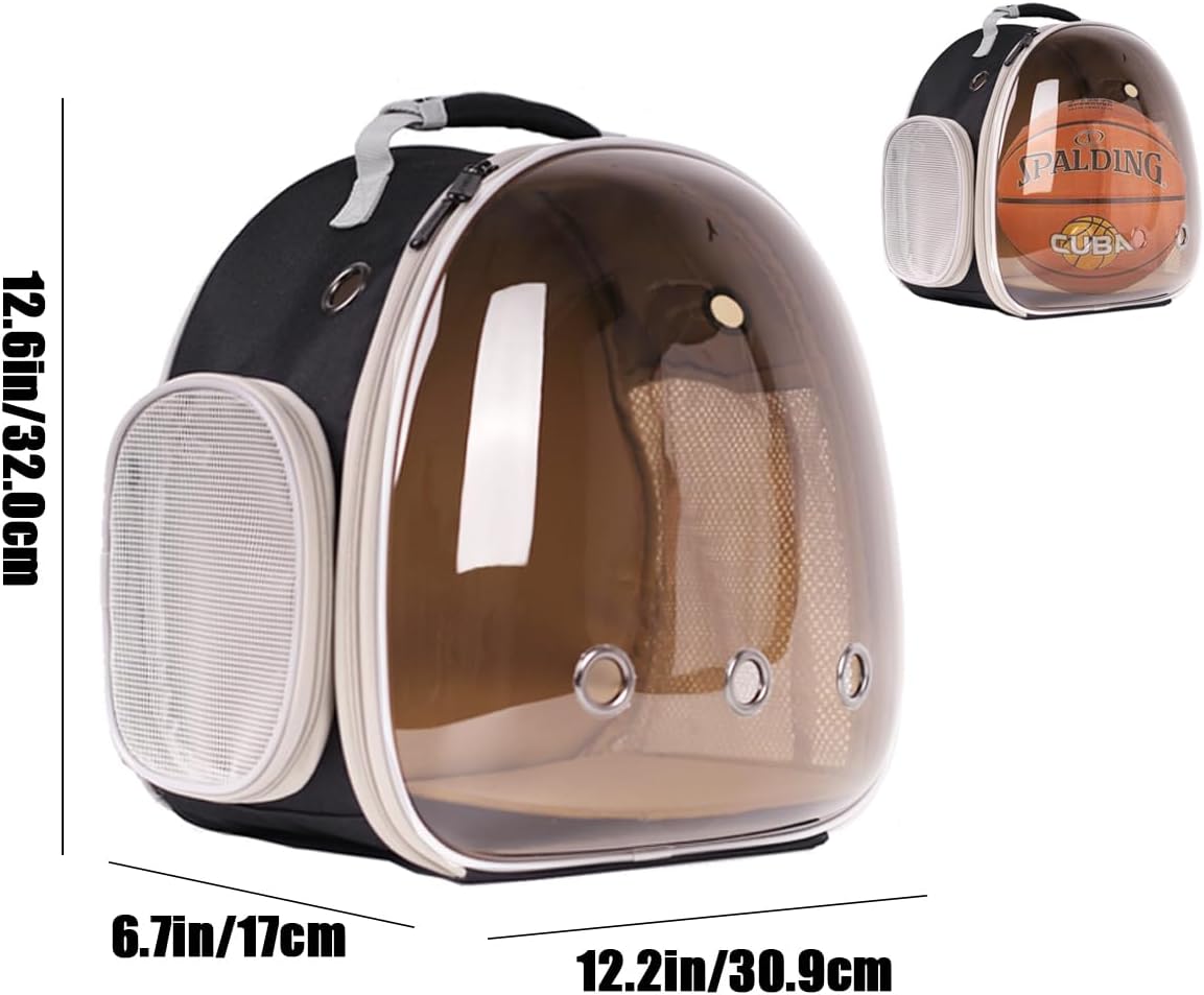 Small Animals Tent, Breathable Transparent Pet Playpen Pop Open Outdoor/Indoor Exercise Fence - Polarized Brown / Backpack+Playpen - image 2
