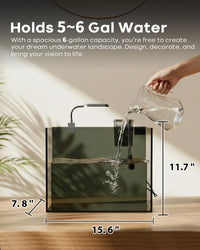 10 Gallon Aquarium Set Glass Fish Tank - 6 Gallon - image 2