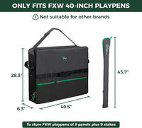 FXW Dog Playpen Storage Bag, Designed for RV Trips - Black / 40 inch(1 Pack) - image 3