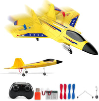 RC Plane, F22 RC Airplane Fighter Ready to Fly - Yellow Kf803