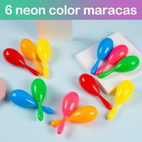 Mini Maracas for Kids Mexican Fiesta Party Favors Plastic Shakers – Fun for Kids & Family - 12 Plastic Maracas - image 3