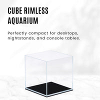 Ultum Nature Systems 25C ultra clear rimless aquarium with low iron glass and 45-degree corners - view 2