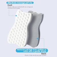 Mooncat Cat Grooming Brush - For Shedding, Long or Short Haired Cats, Removes Mats, Tangles, and Loose Fur - Massage Comb for Indoor Kittens
