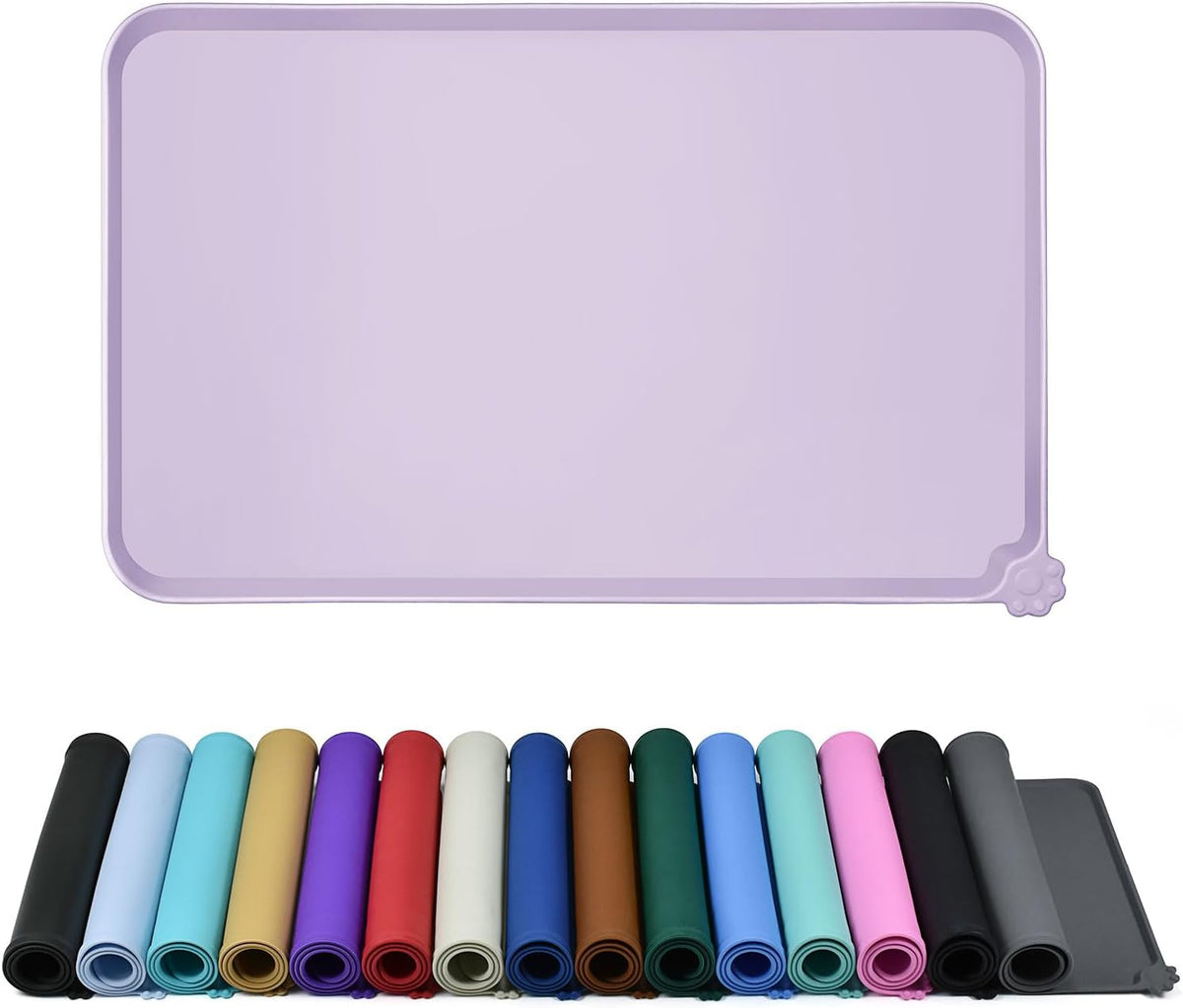 Reopet Silicone Pet Feeding Mat - Lavender / 24" x 16"