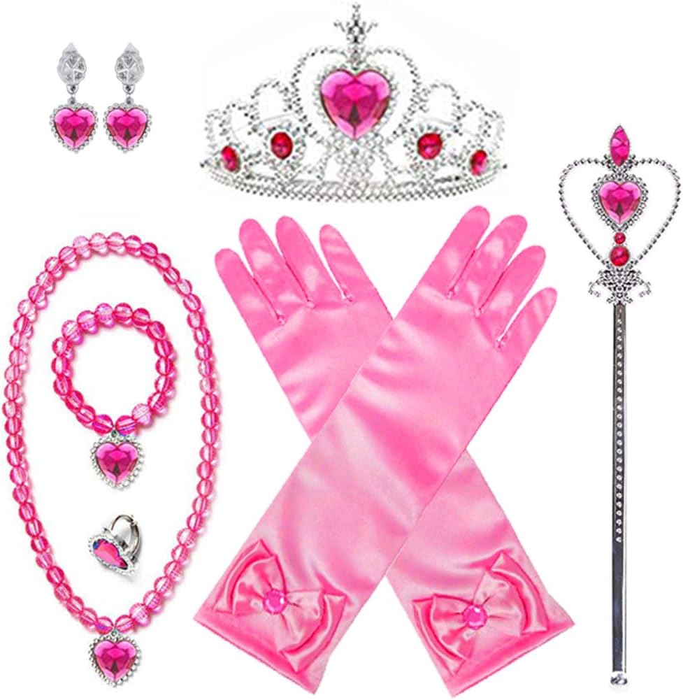 Princess Anna Costume Dress up Accessories for Girls Anna Cosplay - Rose Aurora
