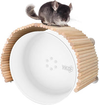 YKD Chinchilla Natural Birch Wood Flexible Platform Toy, Chinchilla Running Wheel Fence, Small Animal Climbing Toys for Guinea Pig Rabbit Hamsters Gerbils Rat and Other Small Animals