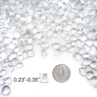 Keedolla 3 LB Clear Gravel for Fish Tank, Sea Glass Pebbles Marbles Pebbles Gravel Rocks Crystal Gemstones for Aquarium|Fish Turtle Tank|Vase Filler|Flowerpot Decoration