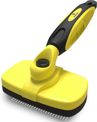 Deshedding Dog Brush for Shedding - Yellow