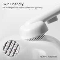 Aumuca Cat Brush for Shedding, Cat Brushes for Indoor Cats, Cat Brush for Long or Short Haired Cats, Cat Hair Brush Cat Grooming Deshedding Brush for Dog Kitten Horse Massage Removes Loose Fur, White