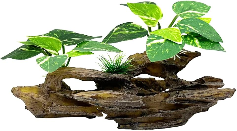 Fish Tank Decorations Aquarium Decor Ornaments Betta Silk Leaf pad - Type-b