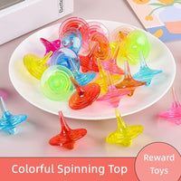 SPRMUD acrylic spinning tops shaped like crystal gems in mixed colors, 24 pieces - view 5