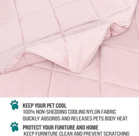 PetAmi Cooling Dog Blanket Lightweight for Small Pet Cat, 24x32 - Pink / X-Large (60x80) - image 4