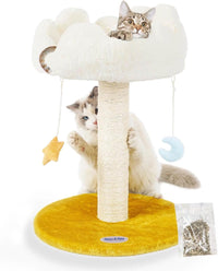 Cat Tree, Cloud Cat Tower with Soft Bed - 22" with Scratching Post
