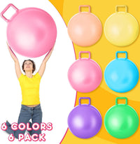 Lewtemi 6 Pcs Hopper Ball with Handle - Light Colors / 18 Inch - image 3