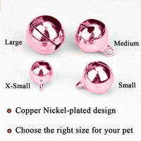 4 Sets Cat Bell for Dog Collar Charm Training Pet Pendant Accessories - Small / Pink - image 3