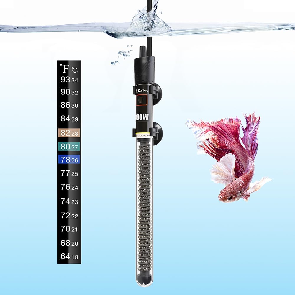 DaToo Mini Aquarium Heater 25W Small Fish Tank Heater 25 Watt - 300W