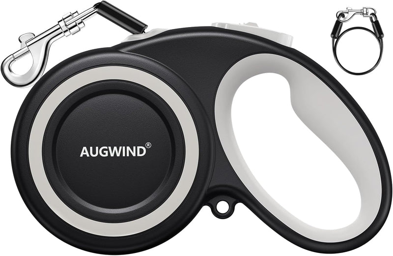 Retractable Dog Leash with Stainless Steel Anti-Chew Cable for Small