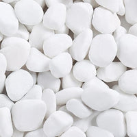 SIDONG 10 lbs White River Rocks, 1.2-2 Inches Matte Pebbles for Indoor Plants, Aquarium Rocks Used in Fish Tank, Decorative Stones for Plants, Vases, Home Décor, Crafting, Garden Landscaping