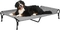Veehoo Cooling Elevated Dog Bed - Black Silver / 62.5"L x 37.0"W x 12.0"Th