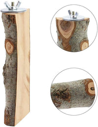 4 Pack Natural Wood Bird Perch Set for Parakeet Cage – Essentials for Birds - 4 Pcs - Classic Wood Set (For Small/Medium Birds) - image 3